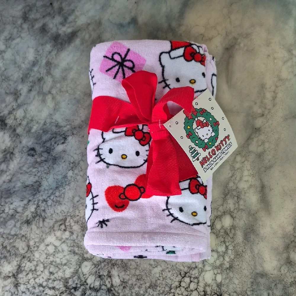 2 Pack Hello Kitty Pink Towel with Red Accents